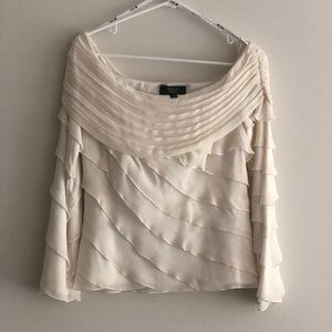 Tadashi collection white top